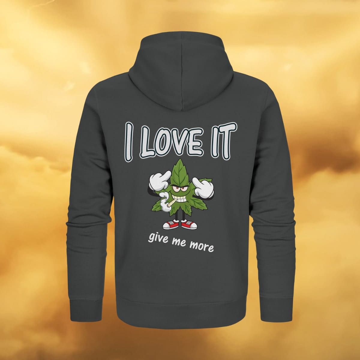Hoodie Kiffen mit spassigem Aufdruck