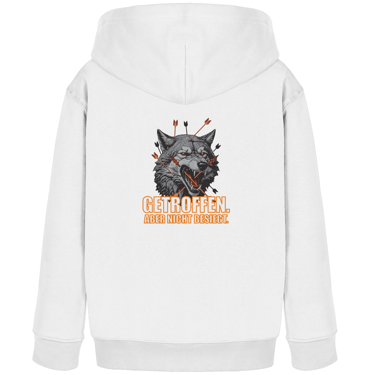 Alpha Wolf – Unbroken - Kids Organic Hoodie
