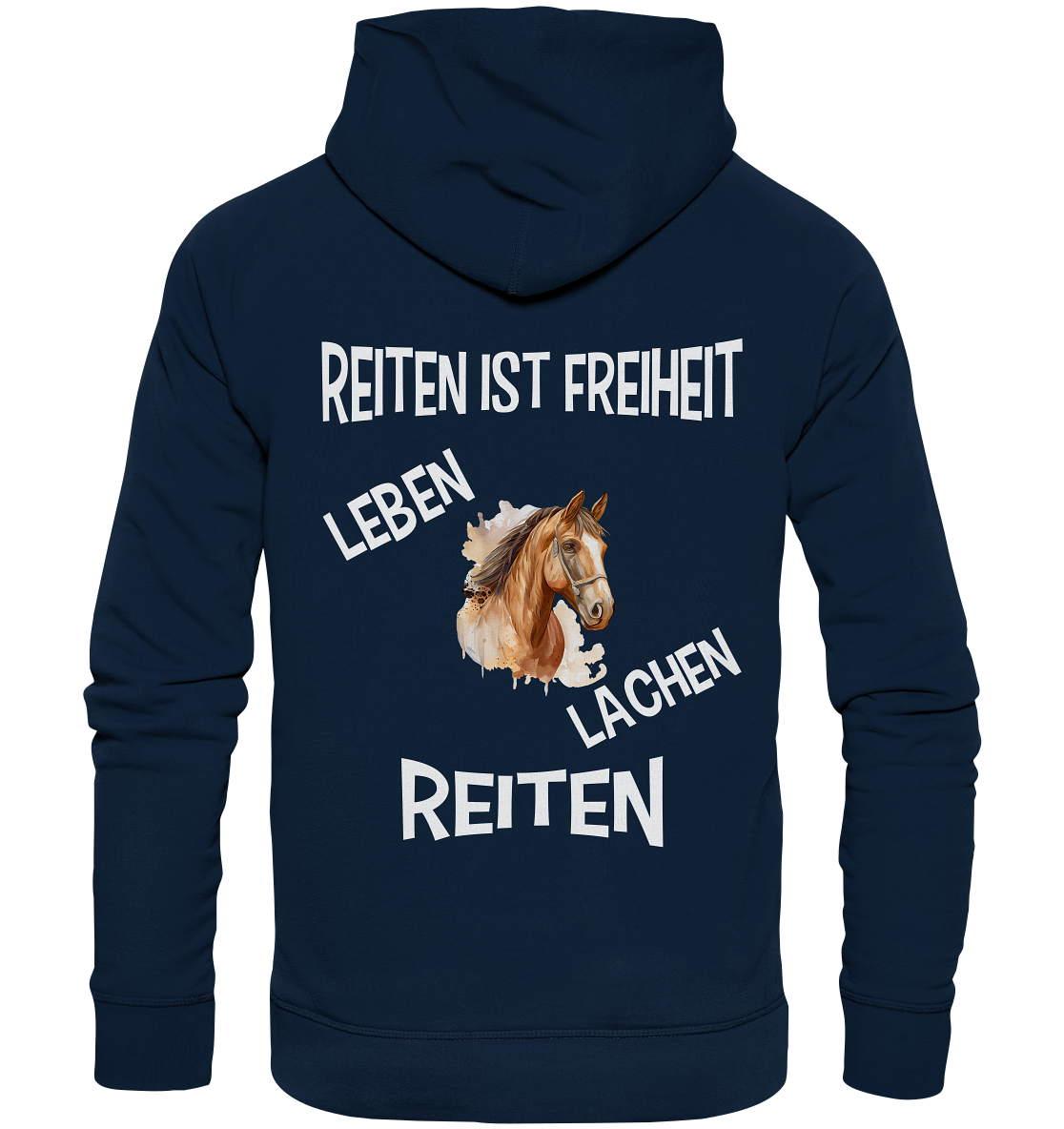 REITEN IST FREIHEIT - STREETWEAR FÜR REITER UND PFERDELIEBHABER - Organic Hoodie