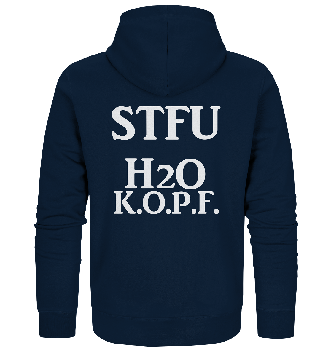 STFU Abkürzung Freche Sprüche- Organic Zipper