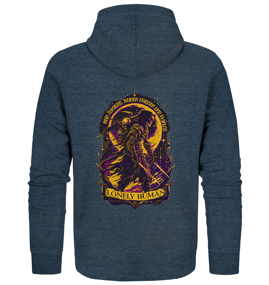 Streetwear Einsamer Mensch - Organic Zipper
