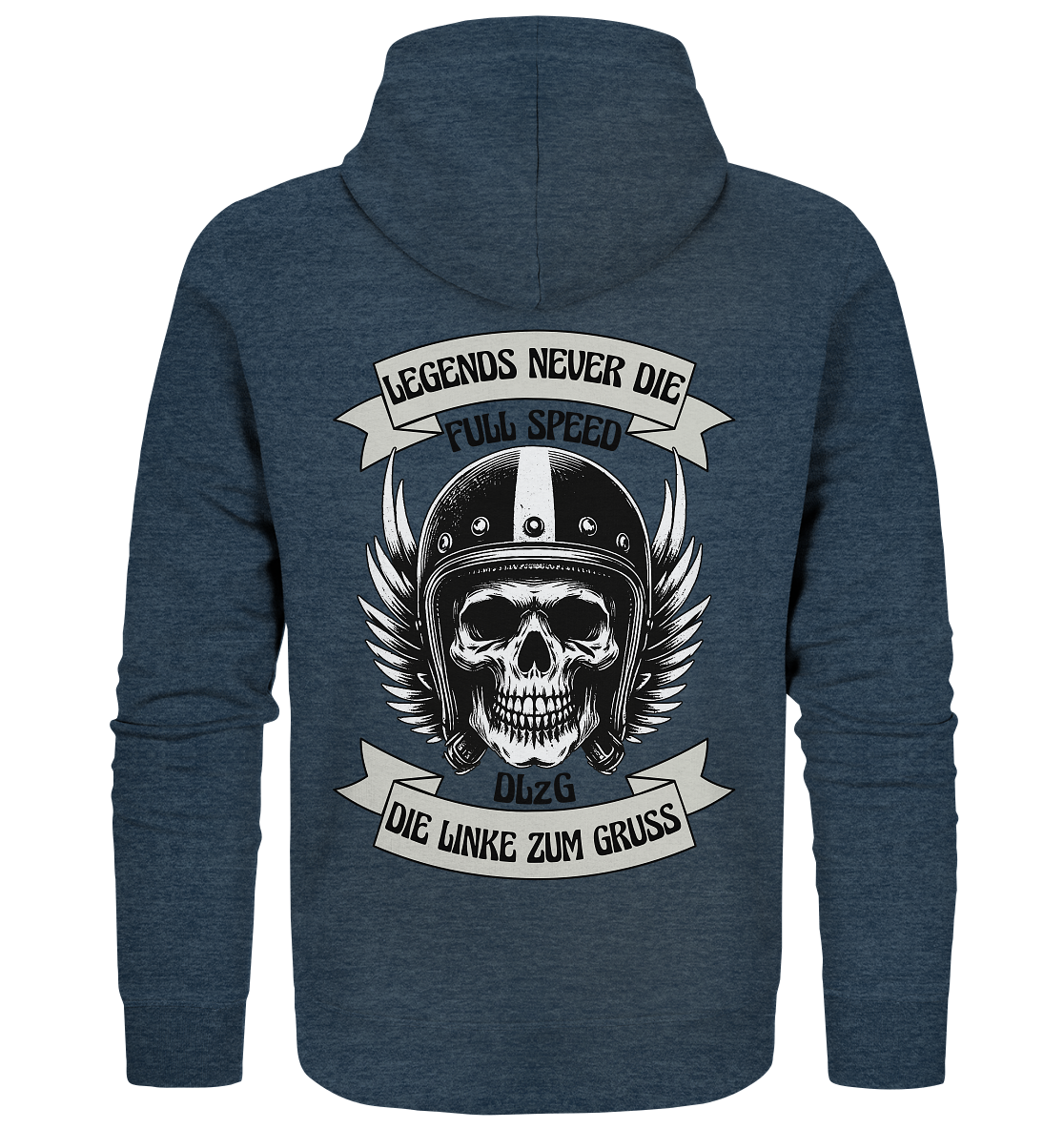 DLzG - Die Linke zum Gruss - Organic Zipper