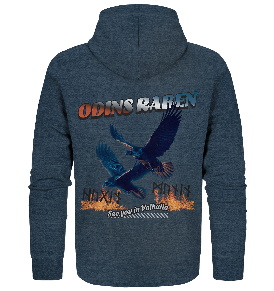 Raben Odins - Hugin und Munin - Organic Zipper