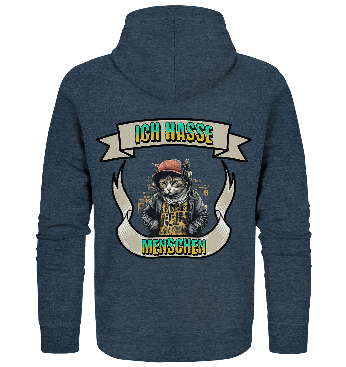 Streetwear- Ich hasse Menschen - Organic Zipper