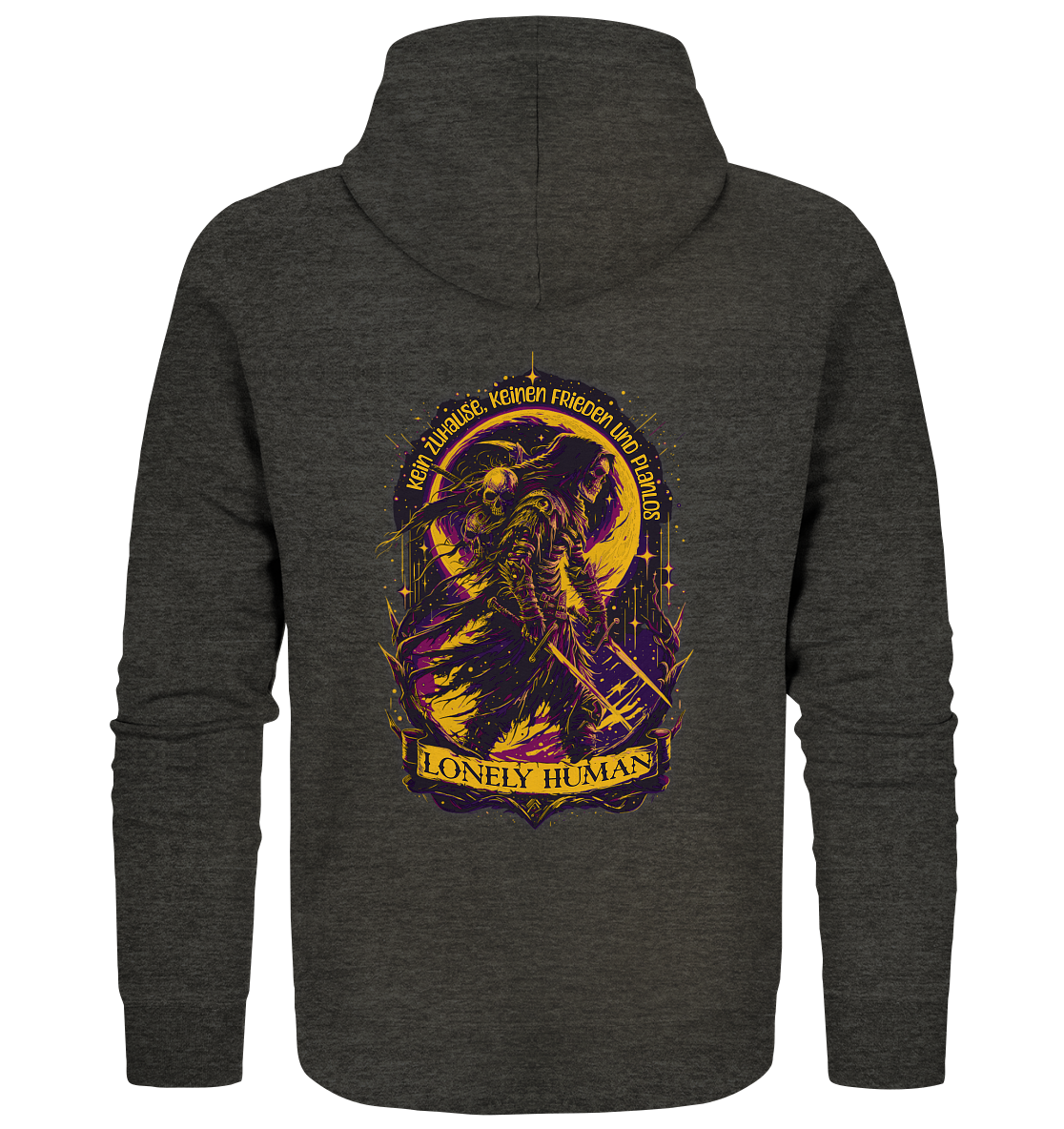 Streetwear Einsamer Mensch - Organic Zipper