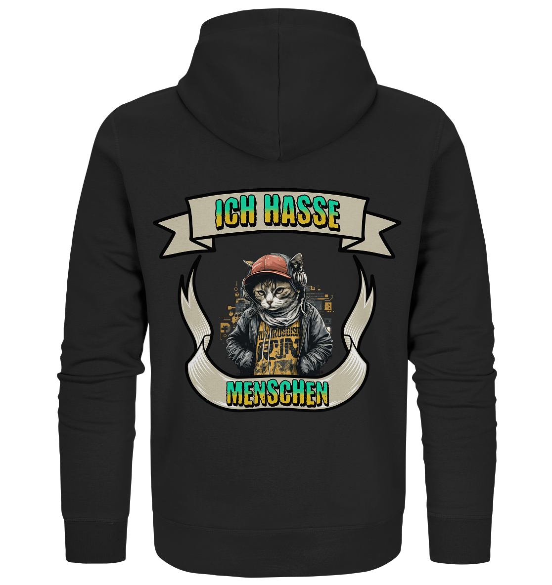 Streetwear- Ich hasse Menschen - Organic Zipper