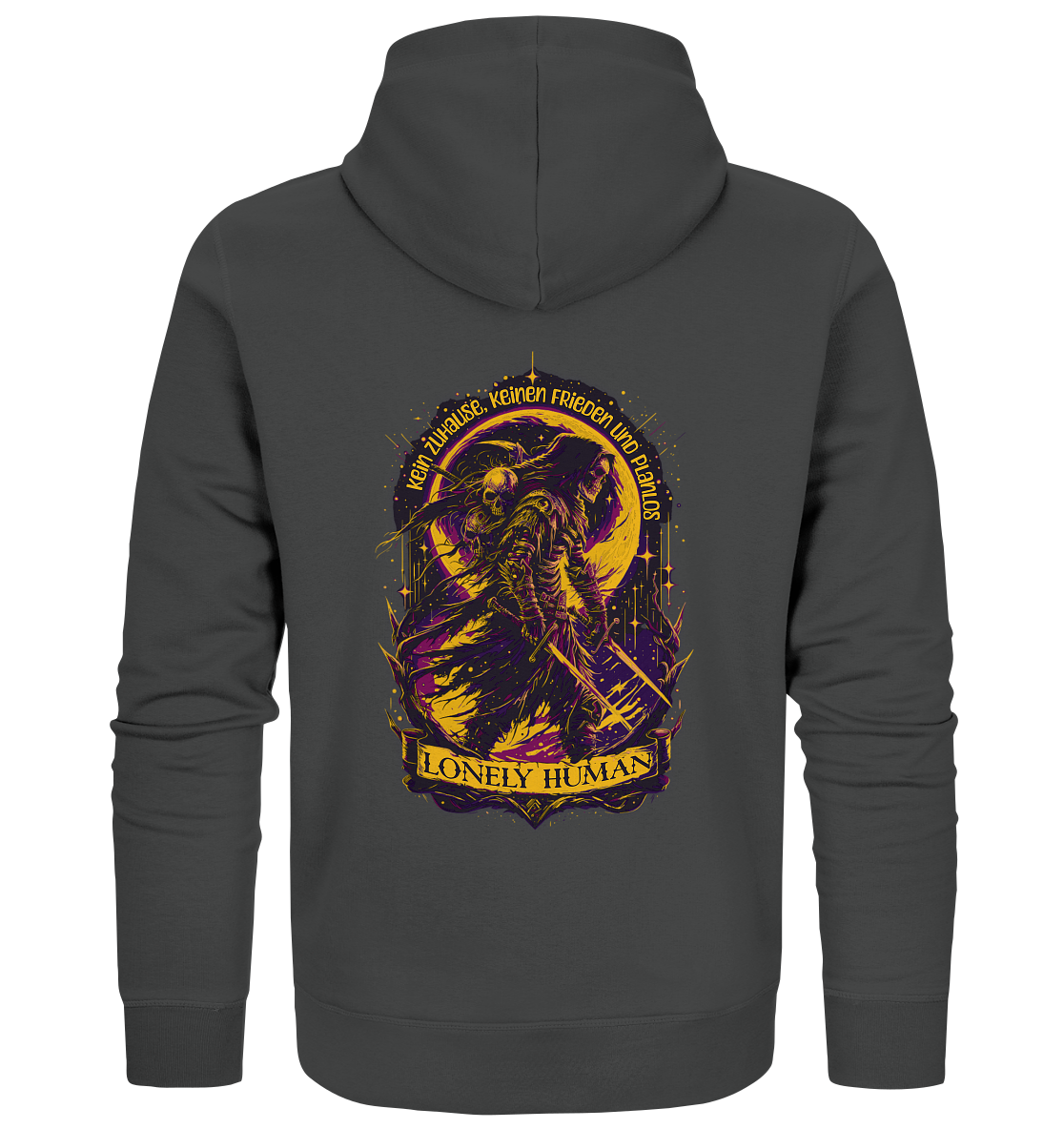 Streetwear Einsamer Mensch - Organic Zipper