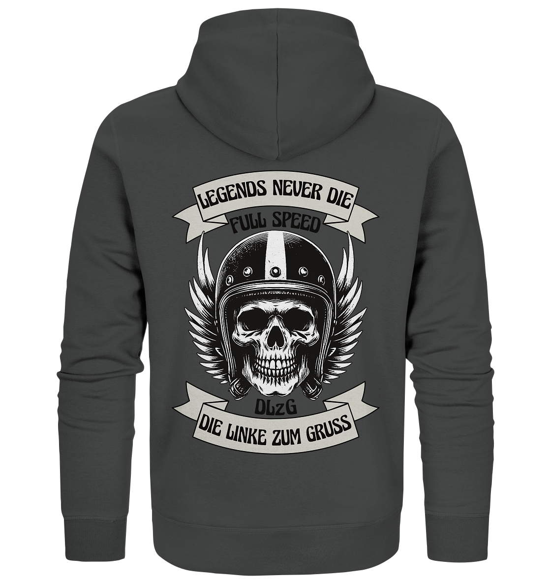 DLzG - Die Linke zum Gruss - Organic Zipper