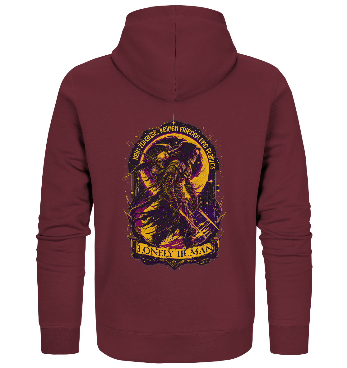 Streetwear Einsamer Mensch - Organic Zipper