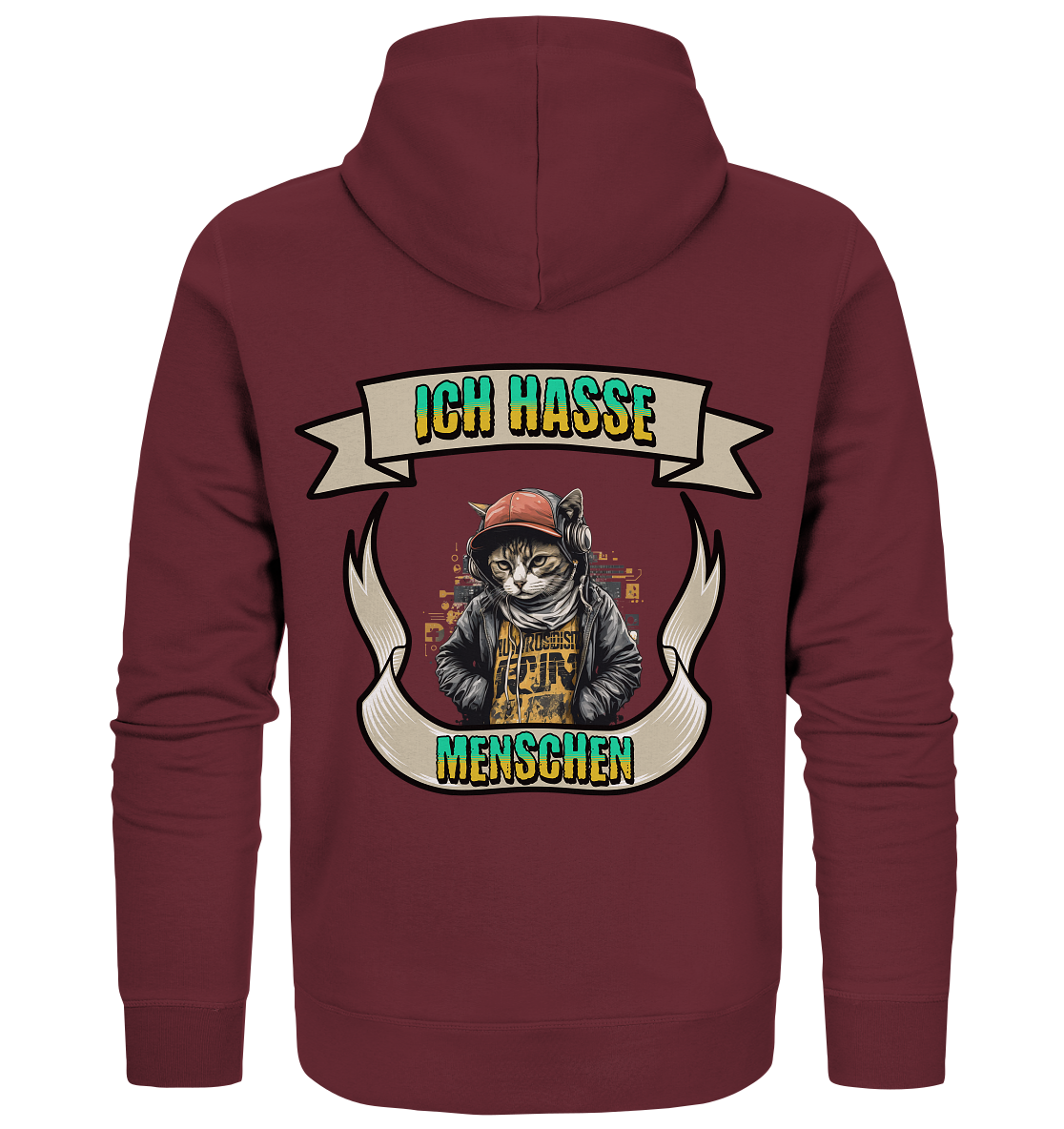 Streetwear- Ich hasse Menschen - Organic Zipper