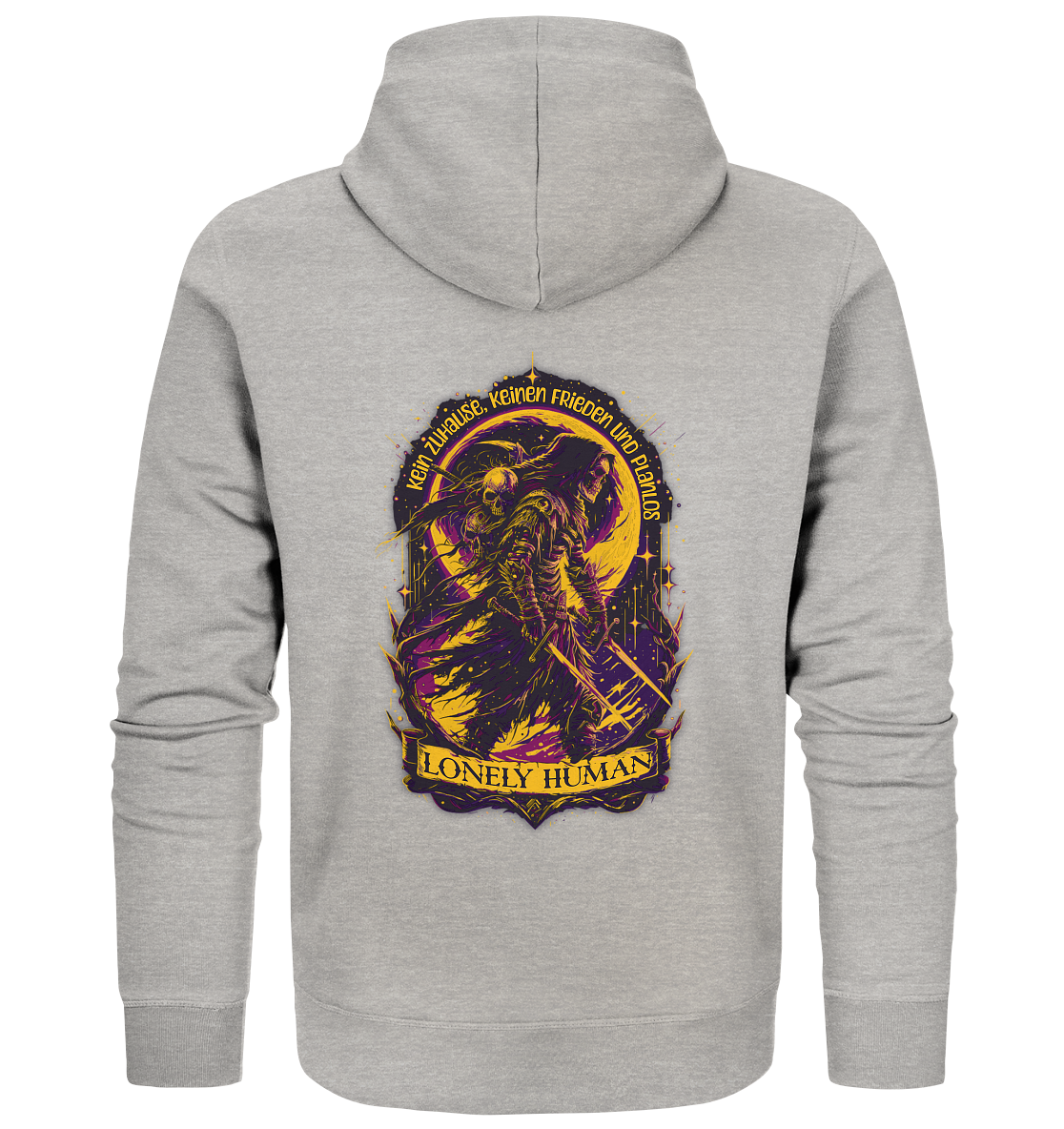 Streetwear Einsamer Mensch - Organic Zipper