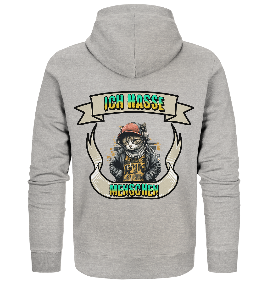Streetwear- Ich hasse Menschen - Organic Zipper