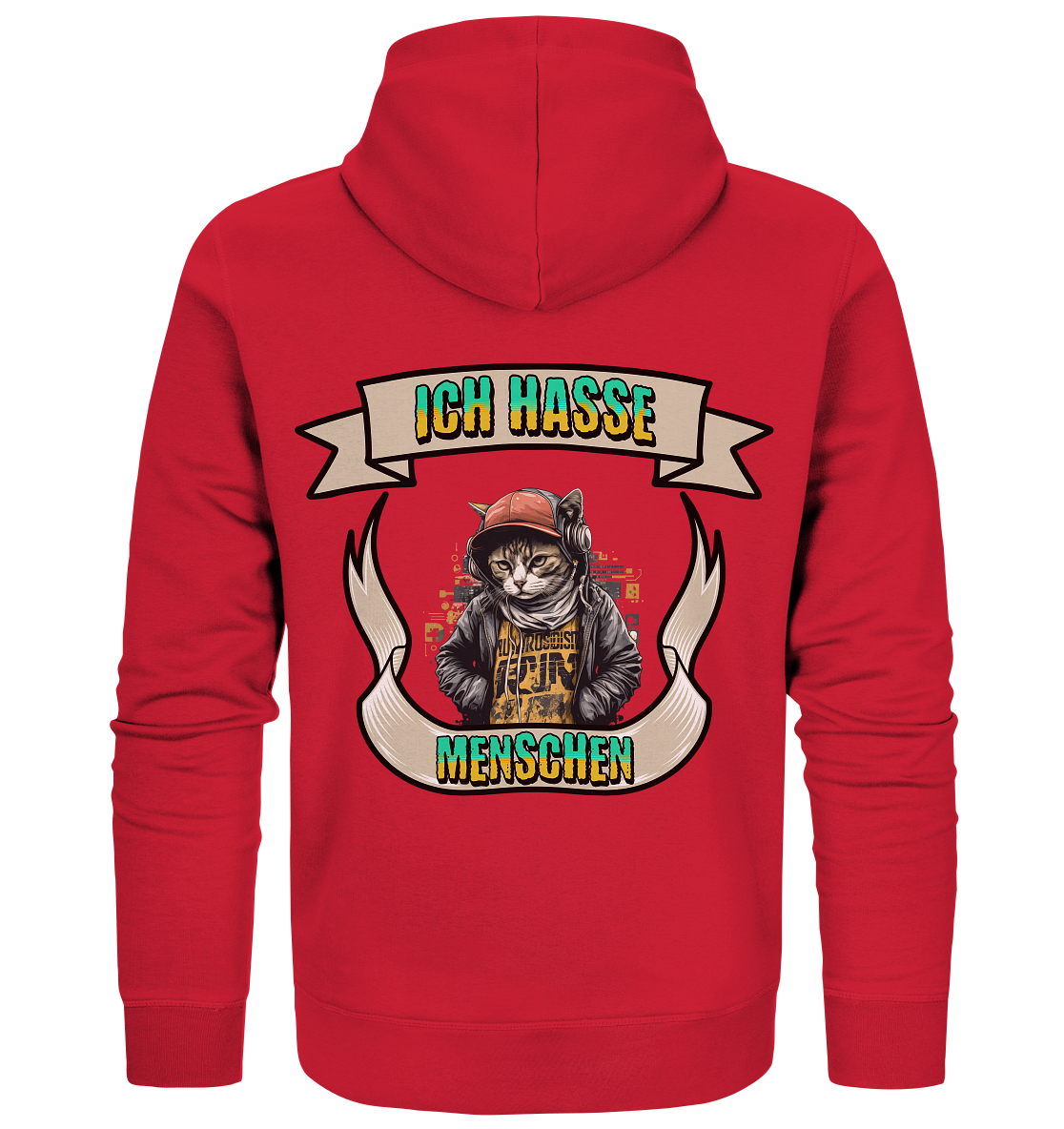Streetwear- Ich hasse Menschen - Organic Zipper