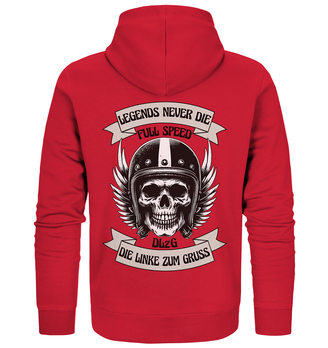 DLzG - Die Linke zum Gruss - Organic Zipper