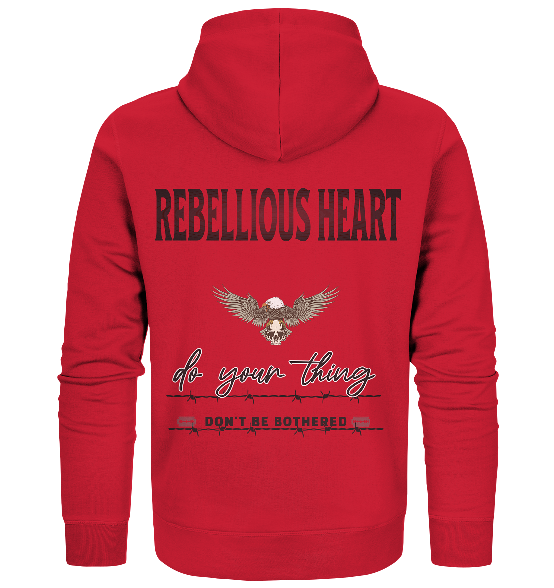 Rebellisches Herz Streetwear - Organic Zipper