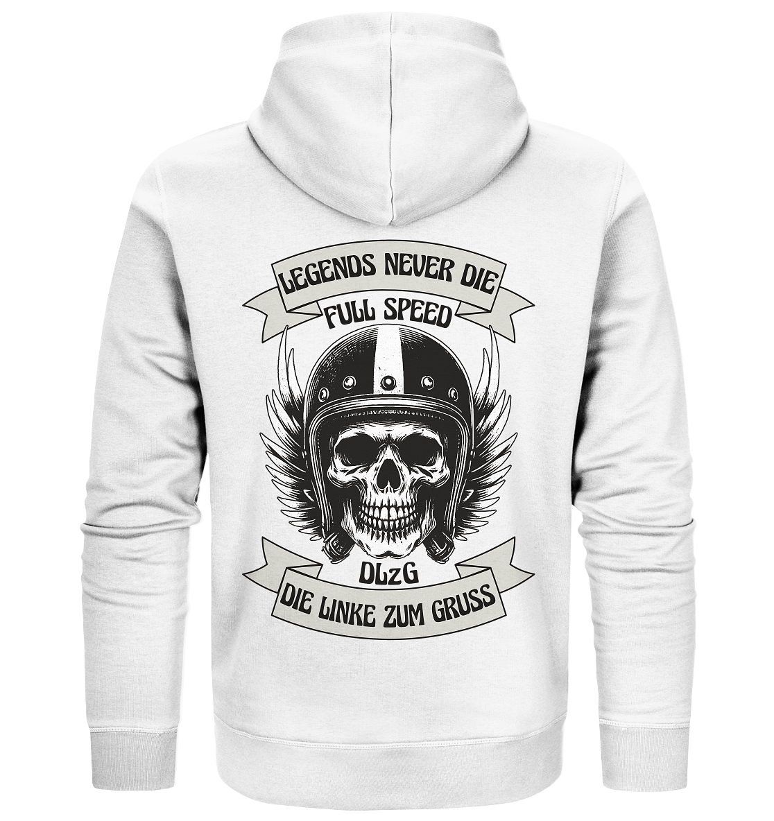 DLzG - Die Linke zum Gruss - Organic Zipper