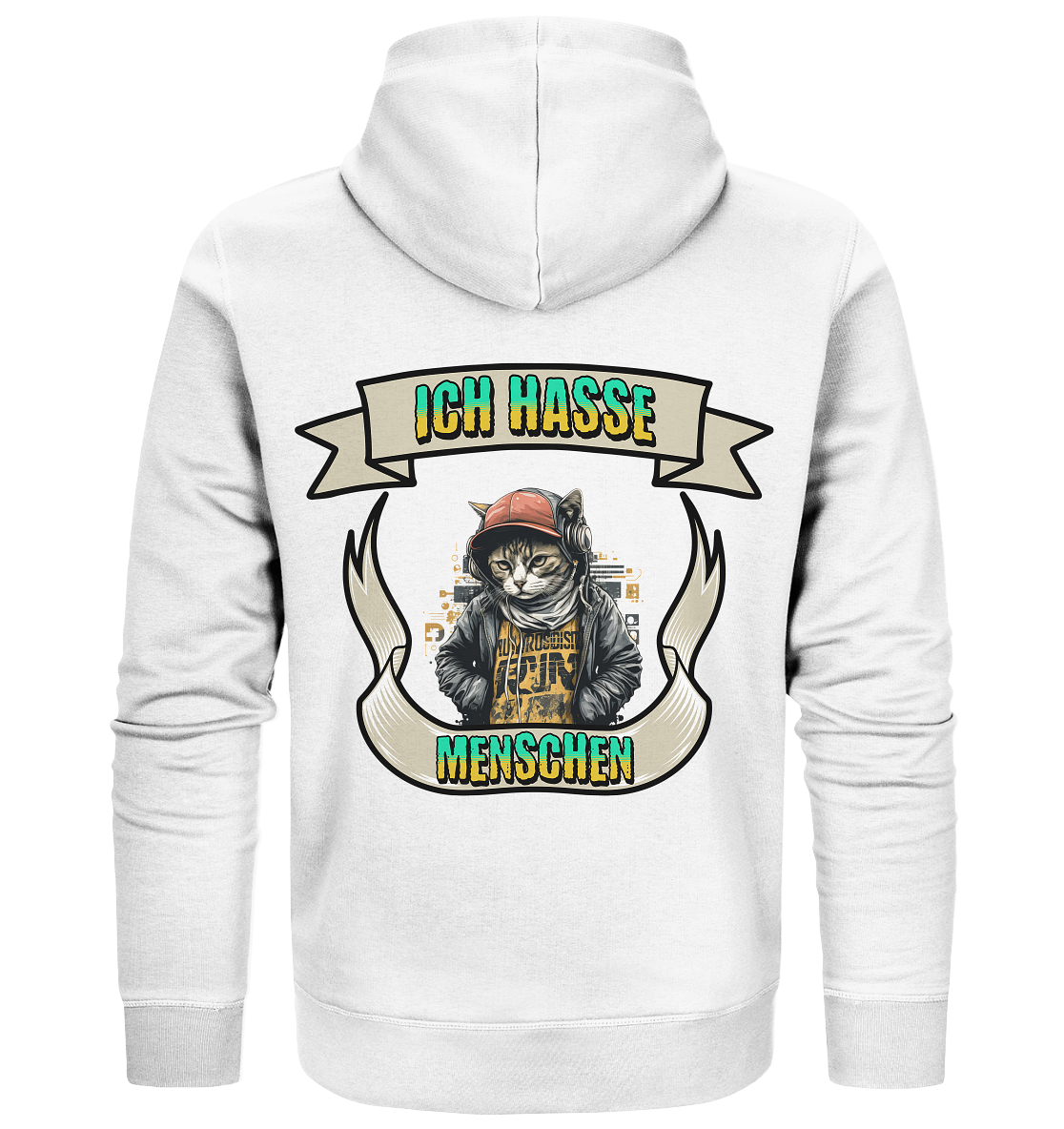 Streetwear- Ich hasse Menschen - Organic Zipper