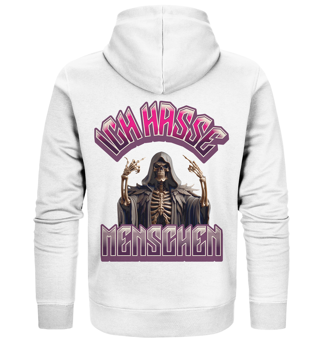 Ich hasse Menschen - Statement - Organic Zipper