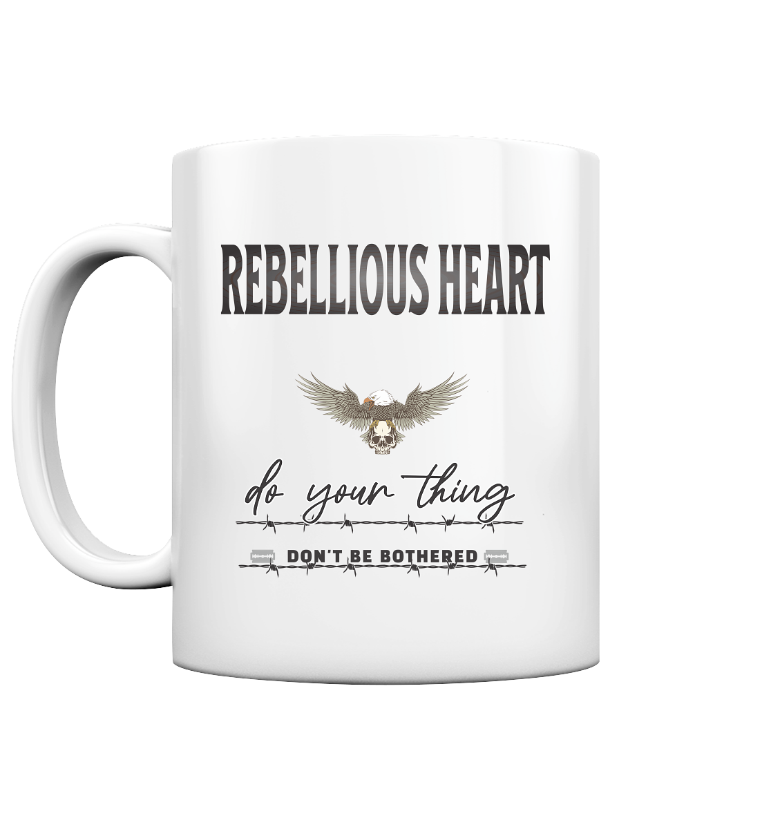 Rebellisches Herz Streetwear - Tasse glossy