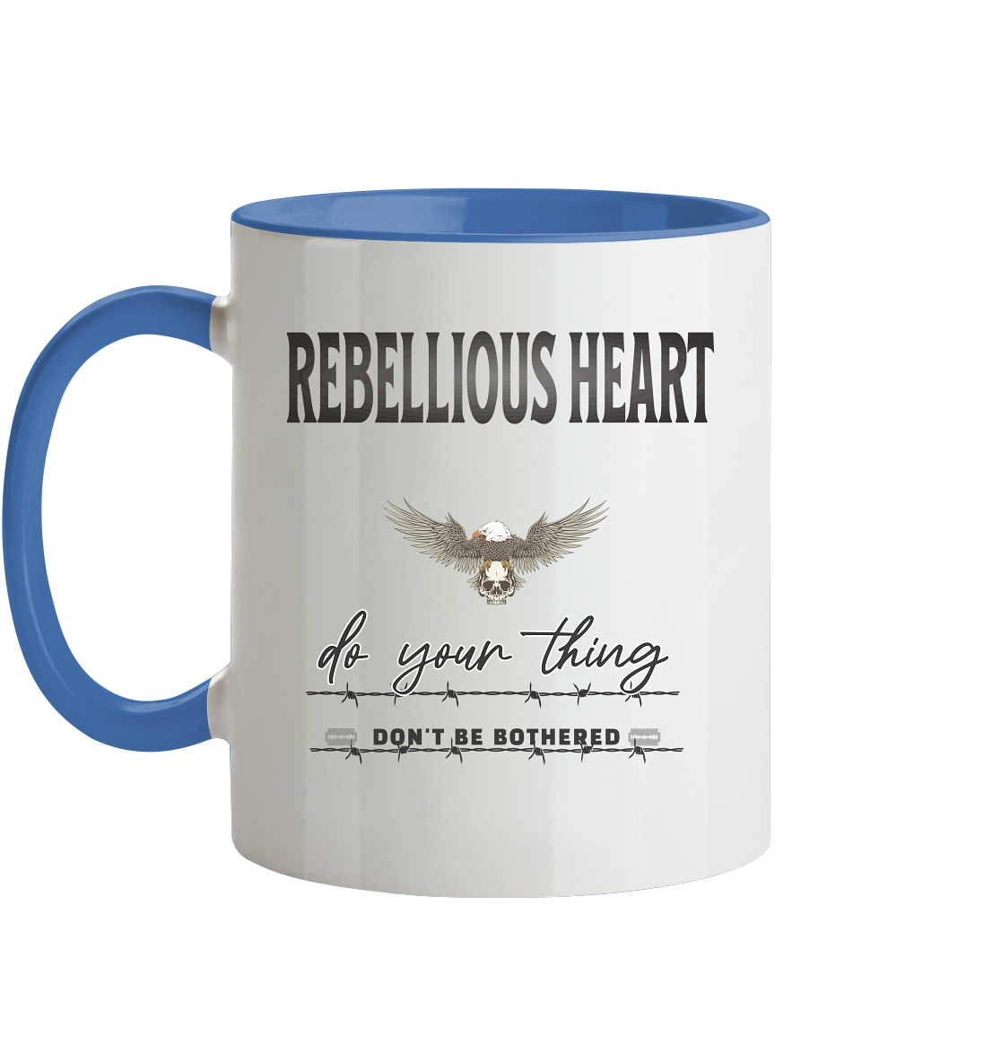 Rebellisches Herz Streetwear - Tasse zweifarbig