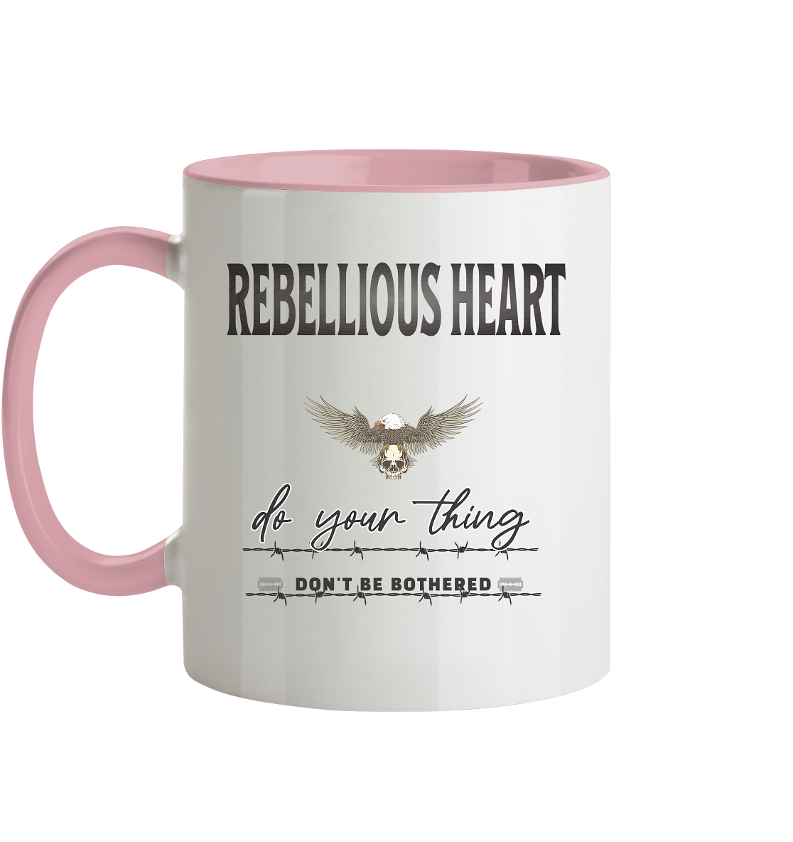 Rebellisches Herz Streetwear - Tasse zweifarbig