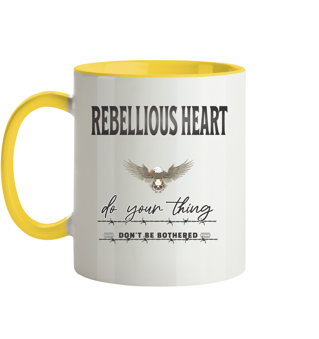 Rebellisches Herz Streetwear - Tasse zweifarbig