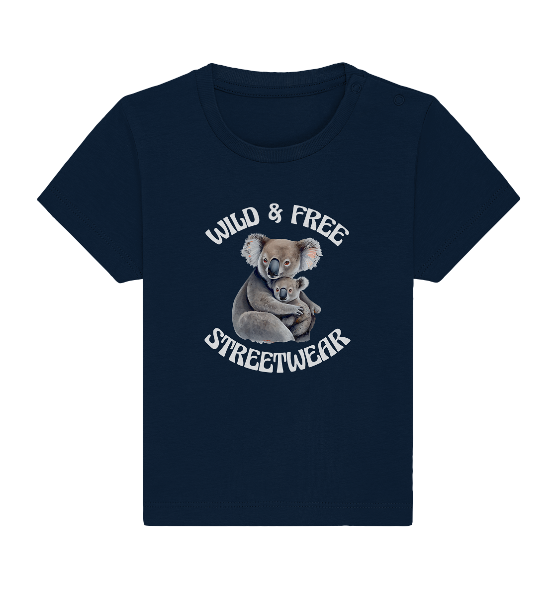 WILD & FREE NO 13 KOALA FAMILY - STREETWEAR - STATEMENT - Baby Organic Shirt