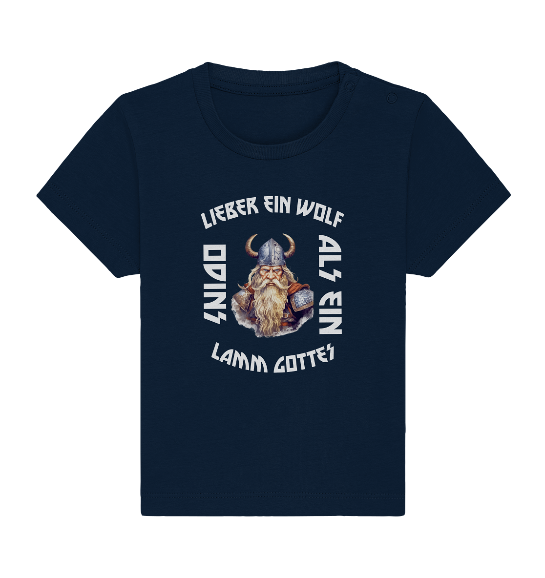 LIEBER EIN WOLF ODINS NO 2 - STREETWEAR - STATEMENT - Baby Organic Shirt