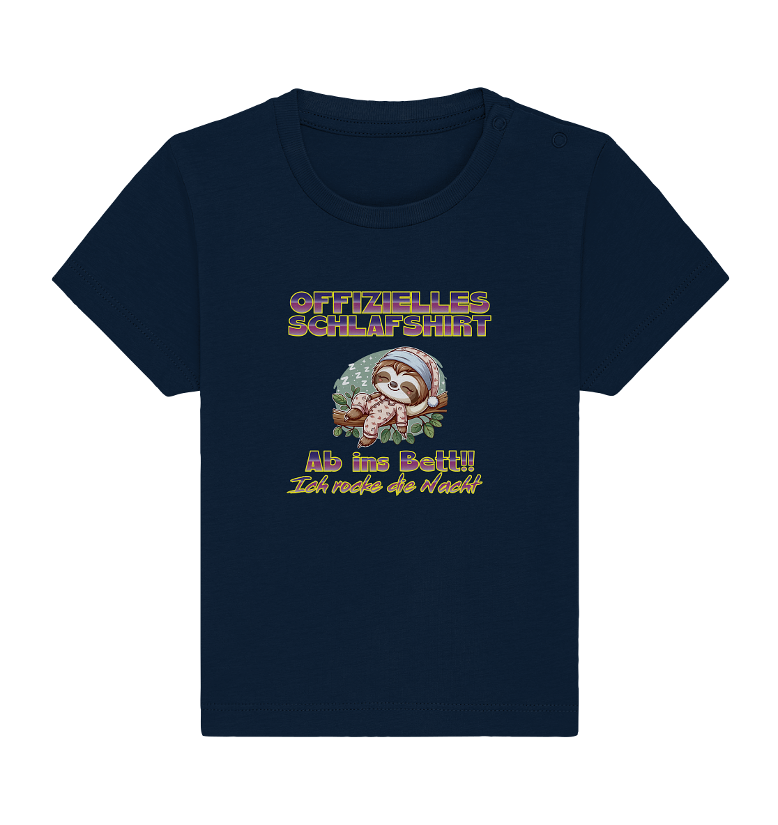 Schlafshirt - Ich rocke die Nacht - Baby Organic Shirt