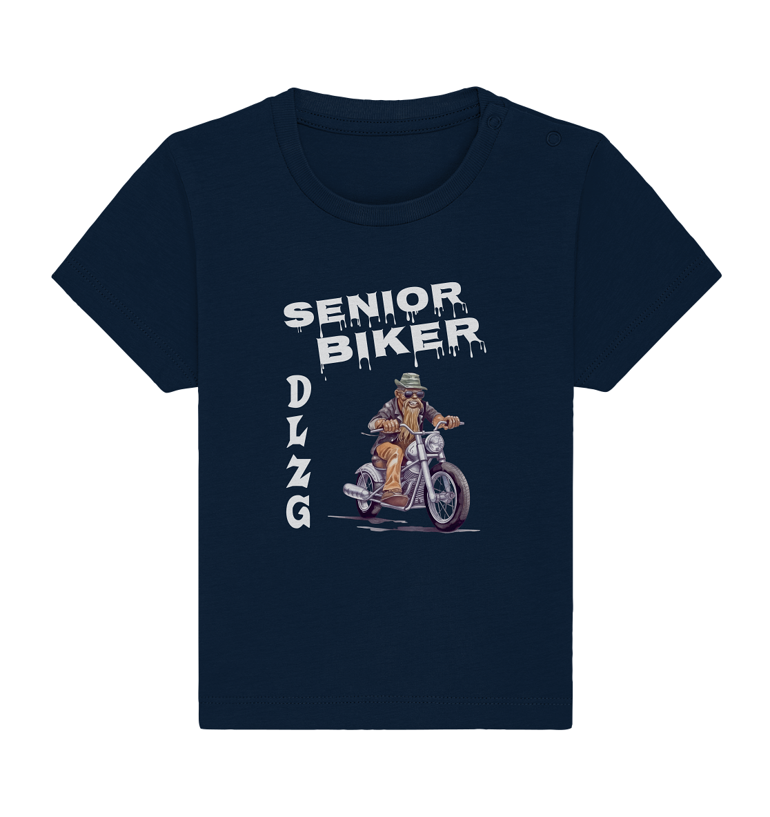 DLzG Opa Biker Fun Motiv 1- Baby Organic Shirt