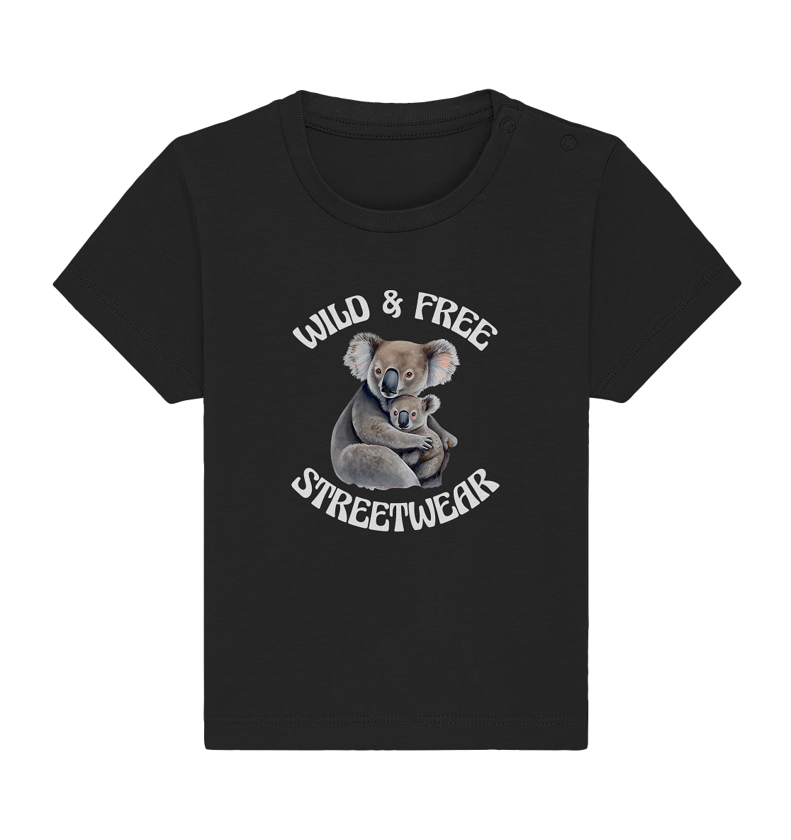 WILD & FREE NO 13 KOALA FAMILY - STREETWEAR - STATEMENT - Baby Organic Shirt