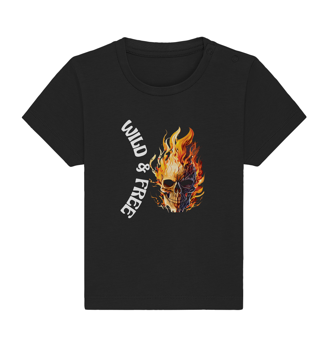 Shirt Baby- Wild & Free Skull- das coole Basic für jeden Look