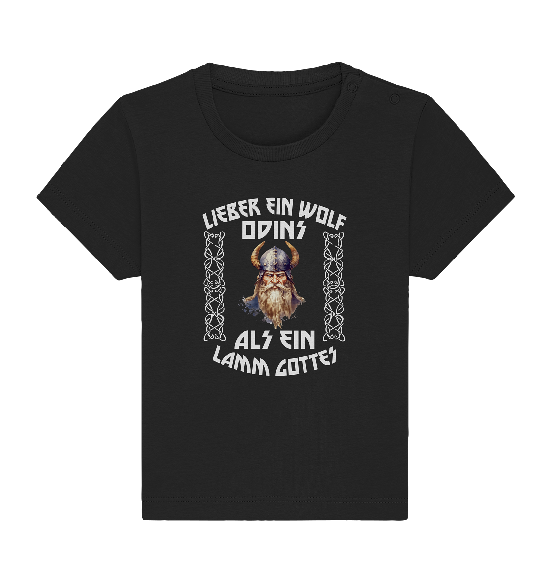LIEBER EIN WOLF ODINS NO 4 - STREETWEAR - STATEMENT - Baby Organic Shirt