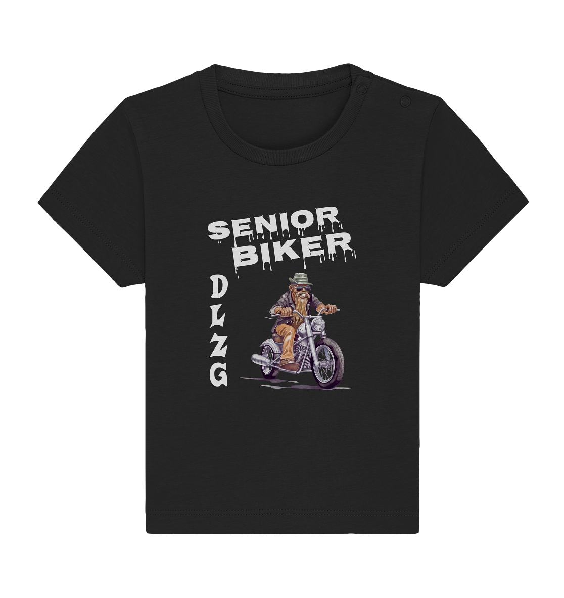 DLzG Opa Biker Fun Motiv 1- Baby Organic Shirt
