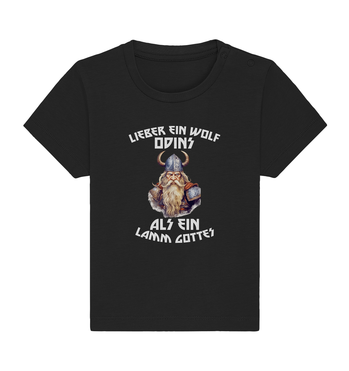 LIEBER EIN WOLF ODINS NO 1 - STREETWEAR - STATEMENT - Baby Organic Shirt