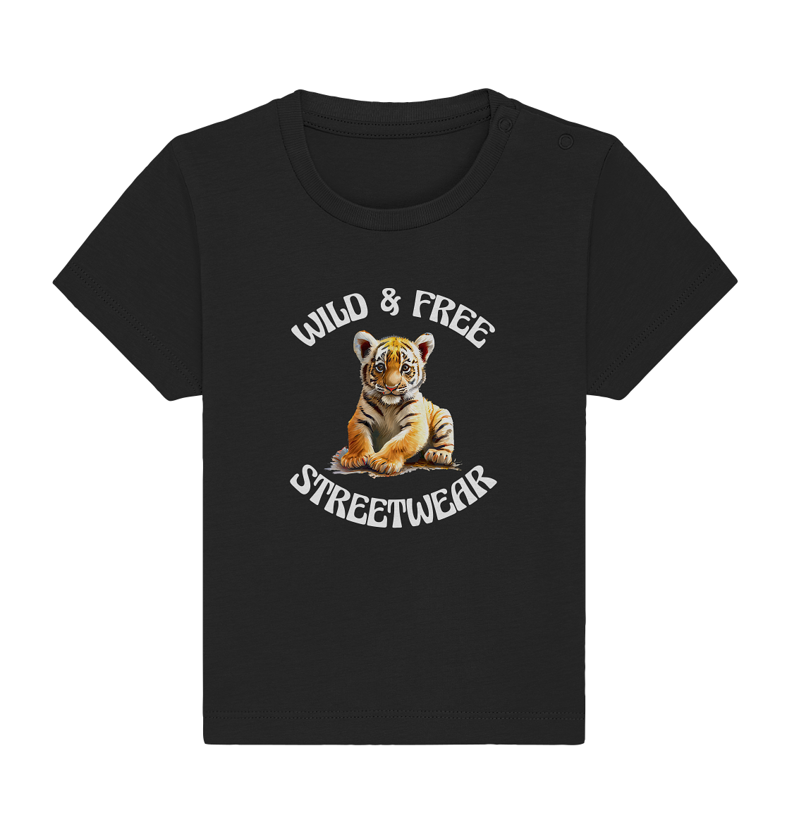 WILD & FREE NO 4 TIGERBABY STREETWEAR - STATEMENT - Baby Organic Shirt