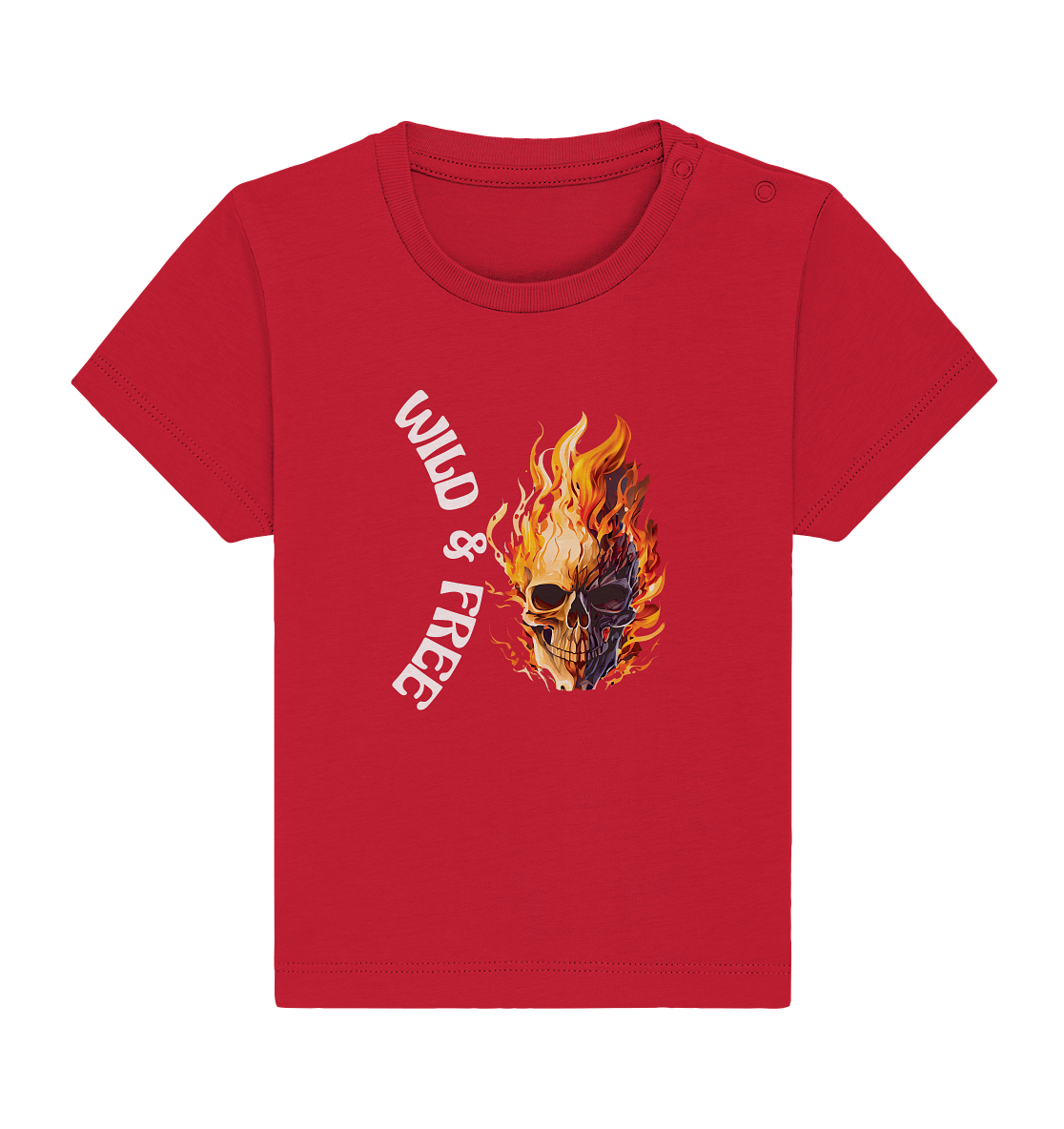 Shirt Baby- Wild & Free Skull- das coole Basic für jeden Look