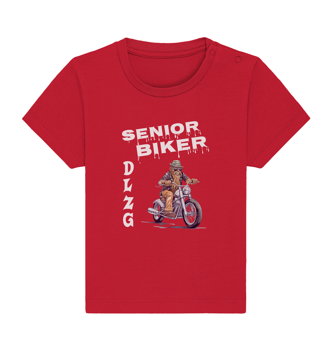 DLzG Opa Biker Fun Motiv 1- Baby Organic Shirt