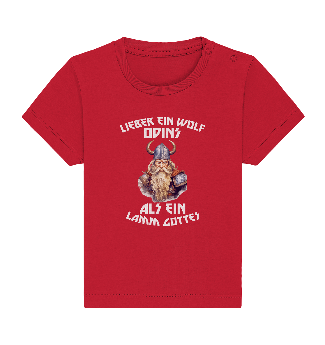 LIEBER EIN WOLF ODINS NO 1 - STREETWEAR - STATEMENT - Baby Organic Shirt
