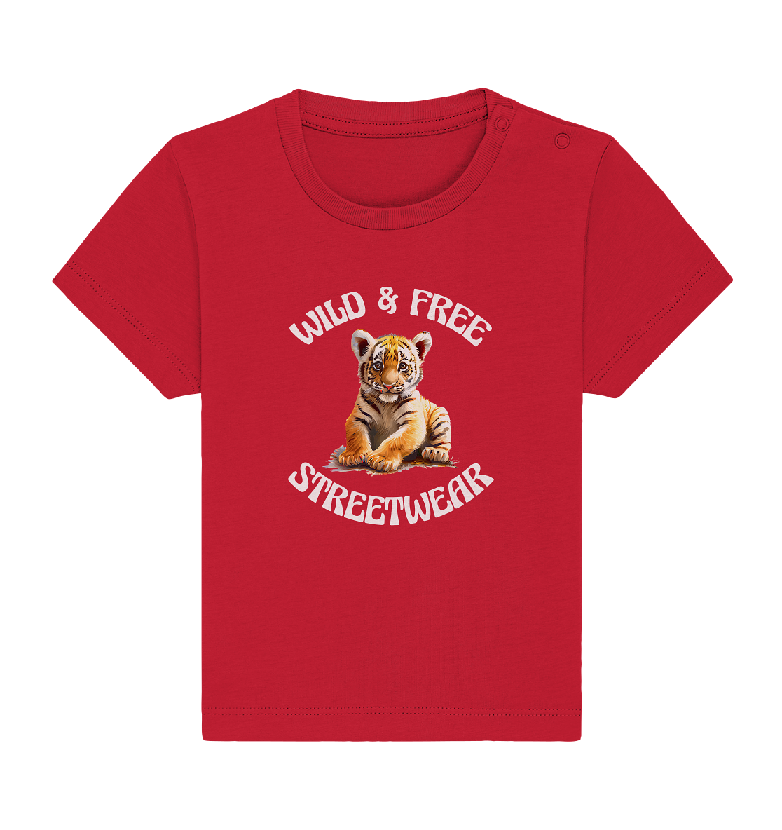 WILD & FREE NO 4 TIGERBABY STREETWEAR - STATEMENT - Baby Organic Shirt