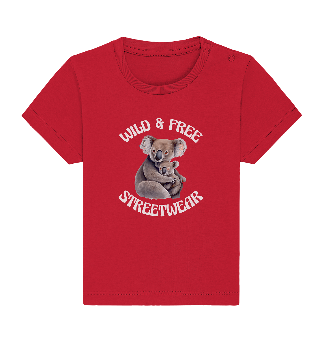 WILD & FREE NO 13 KOALA FAMILY - STREETWEAR - STATEMENT - Baby Organic Shirt