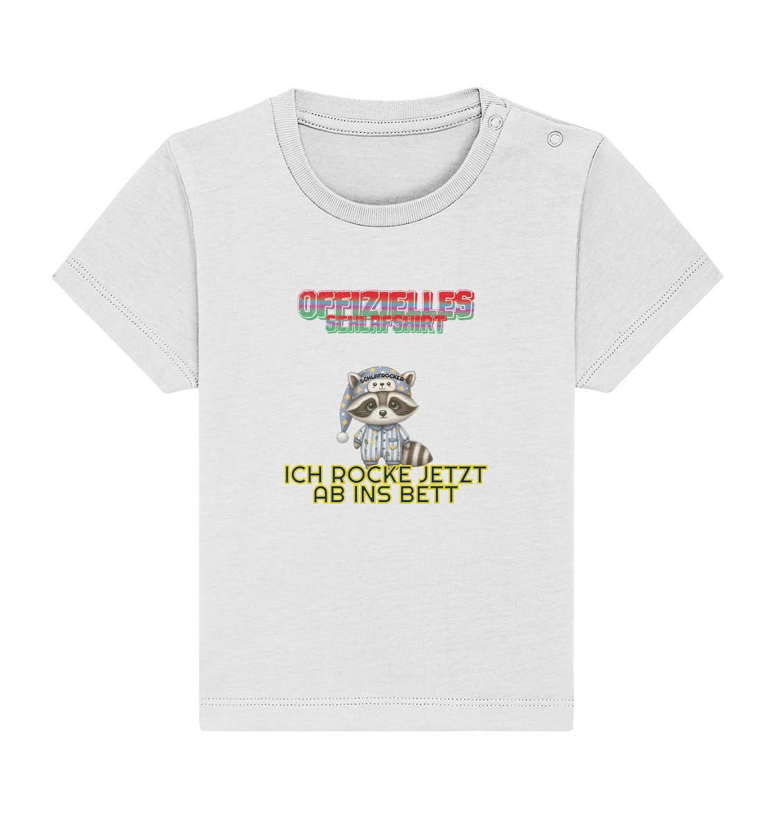 Offizielles Schlafshirt Baby Organic Shirt weiß