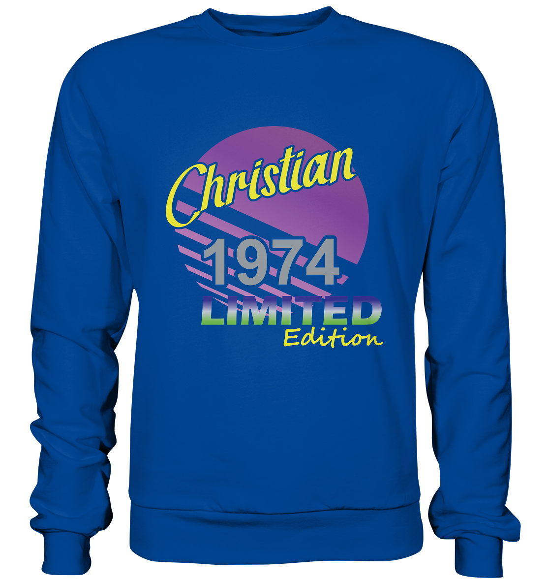 Christian Limited Edition 1974 Geburtstag Jahrgang 1974 Männer - Basic Sweatshirt