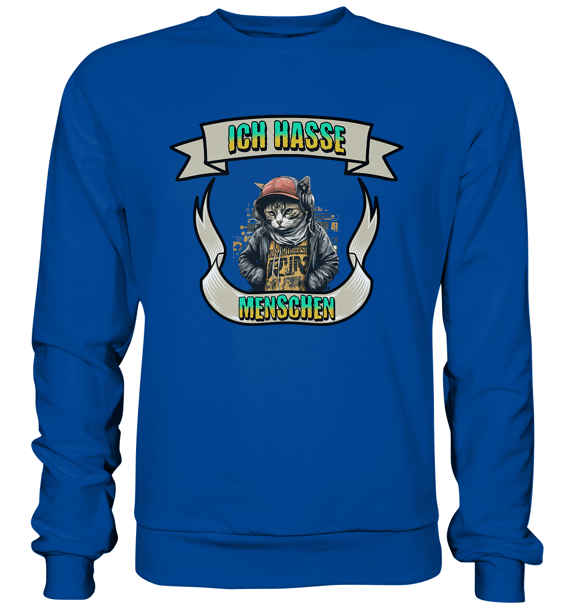 Streetwear- Ich hasse Menschen - Basic Sweatshirt