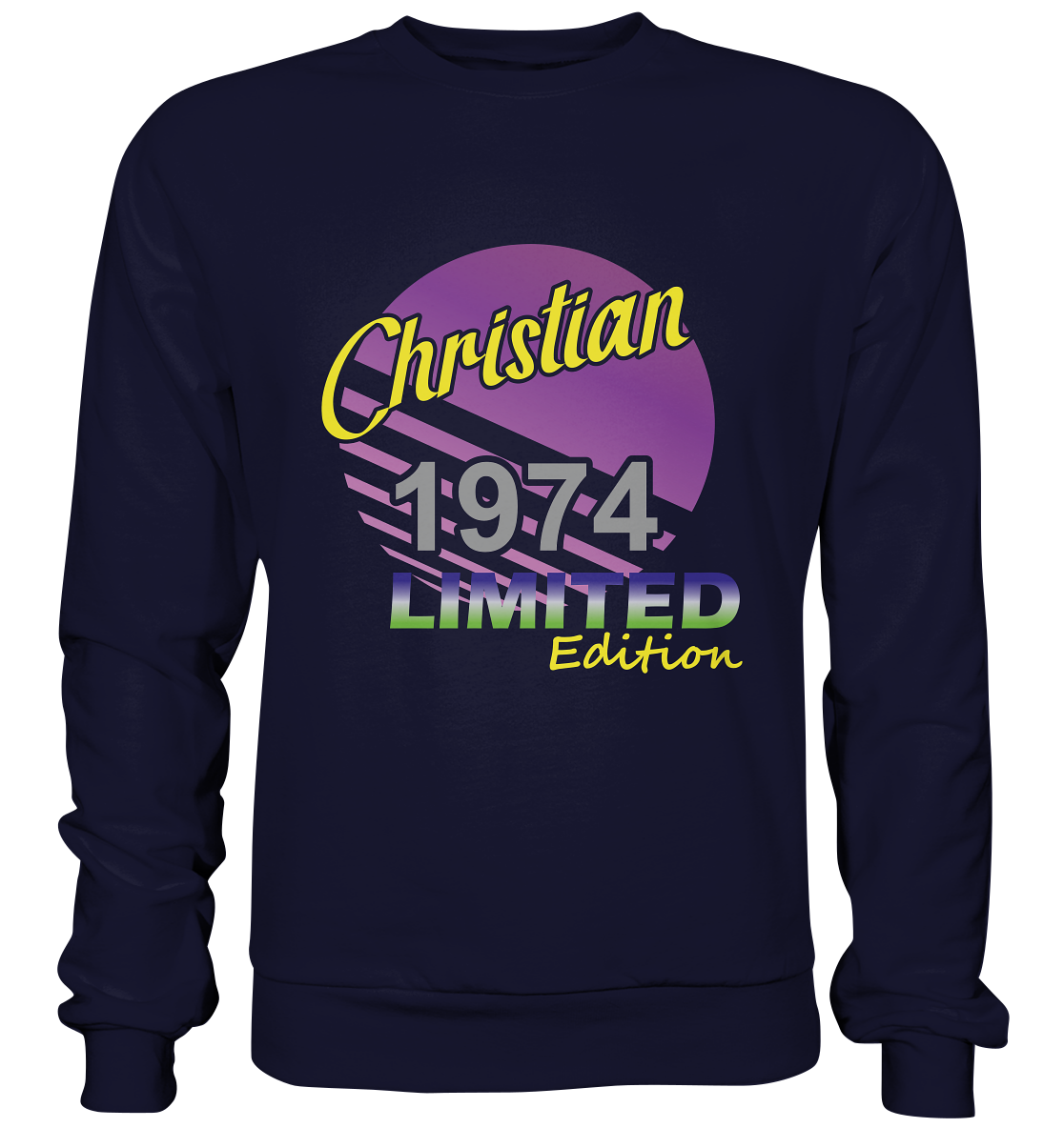 Christian Limited Edition 1974 Geburtstag Jahrgang 1974 Männer - Basic Sweatshirt