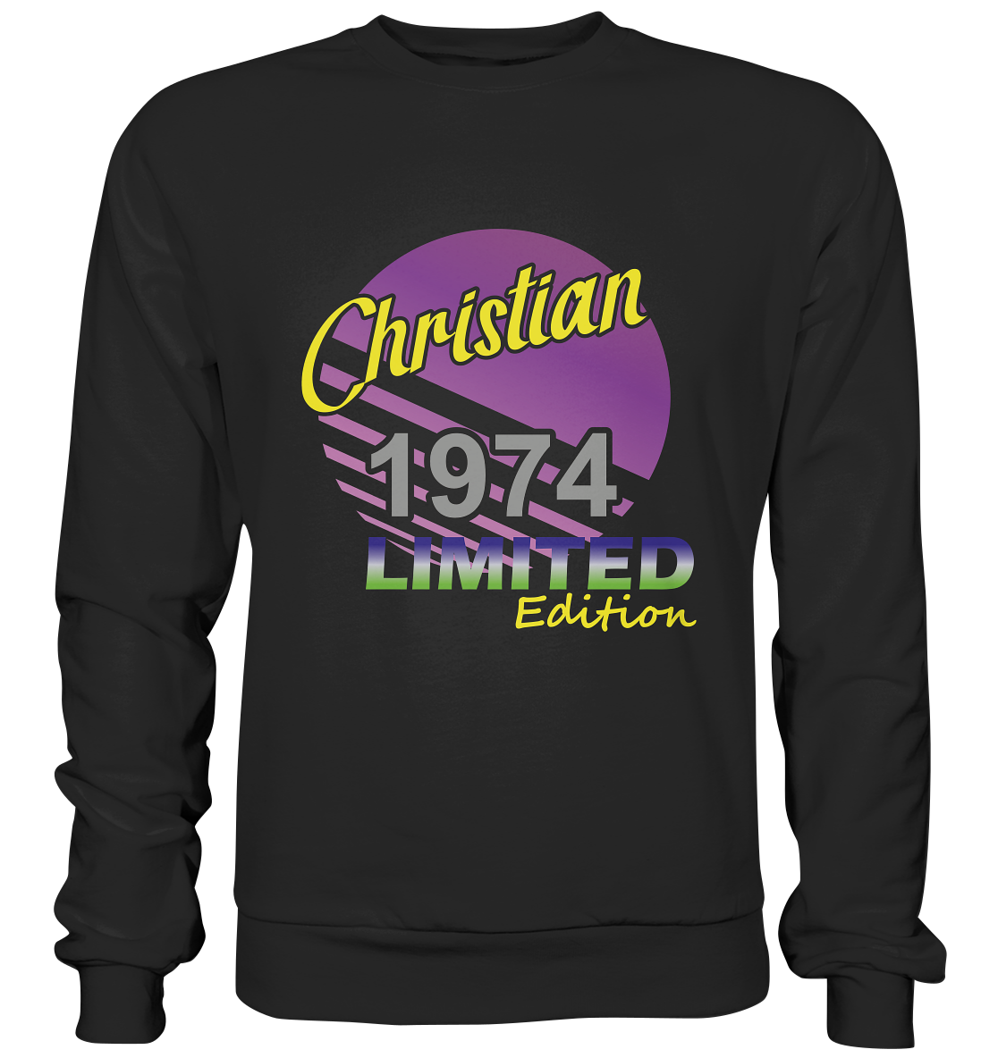 Christian Limited Edition 1974 Geburtstag Jahrgang 1974 Männer - Basic Sweatshirt