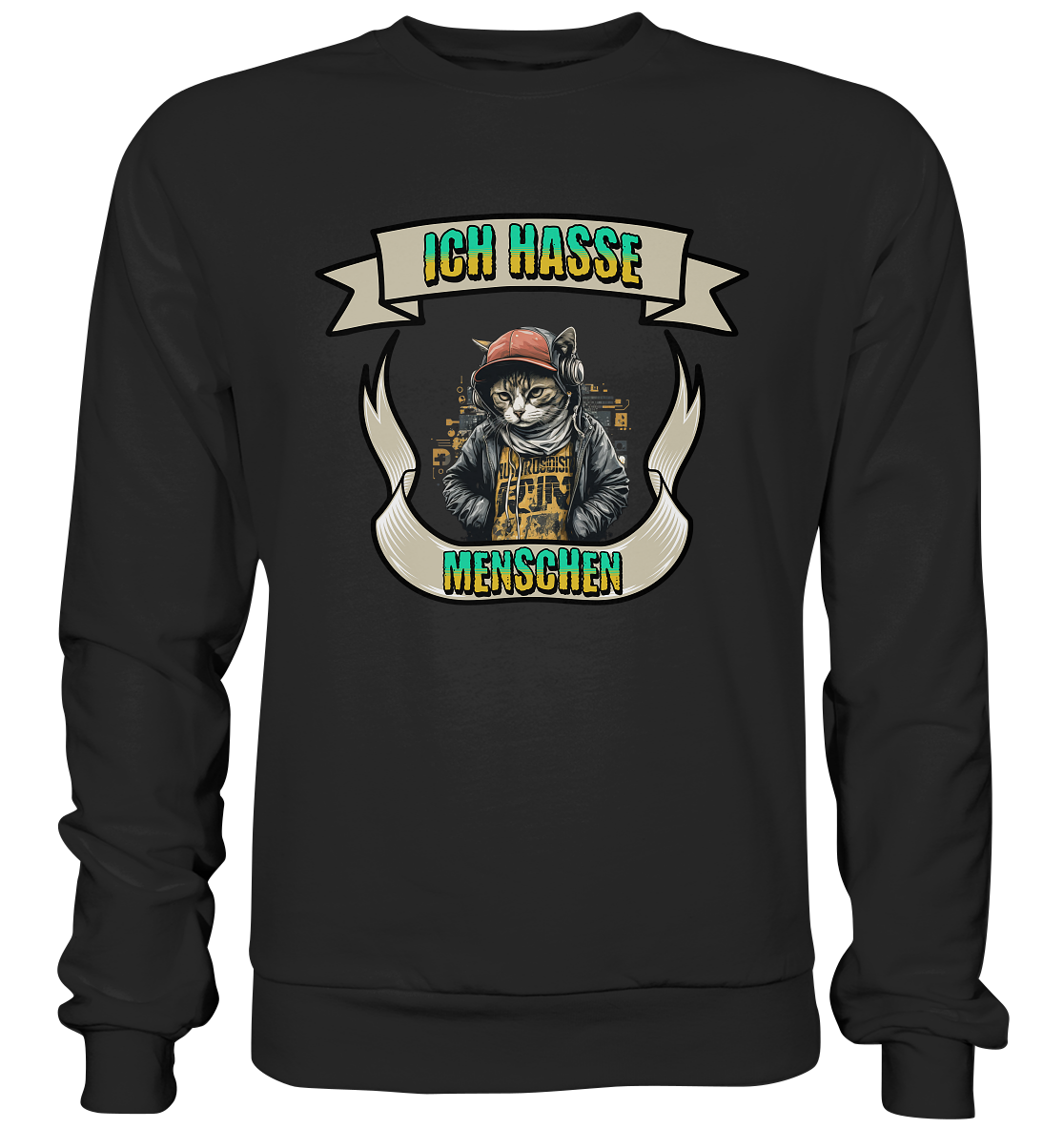 Streetwear- Ich hasse Menschen - Basic Sweatshirt