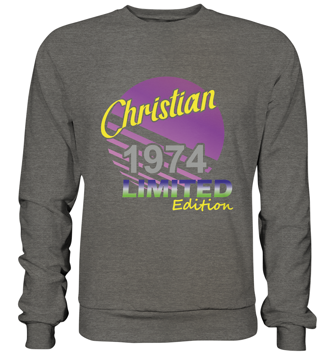 Christian Limited Edition 1974 Geburtstag Jahrgang 1974 Männer - Basic Sweatshirt