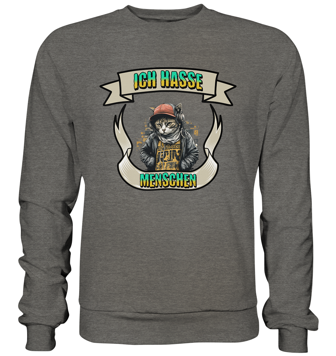Streetwear- Ich hasse Menschen - Basic Sweatshirt