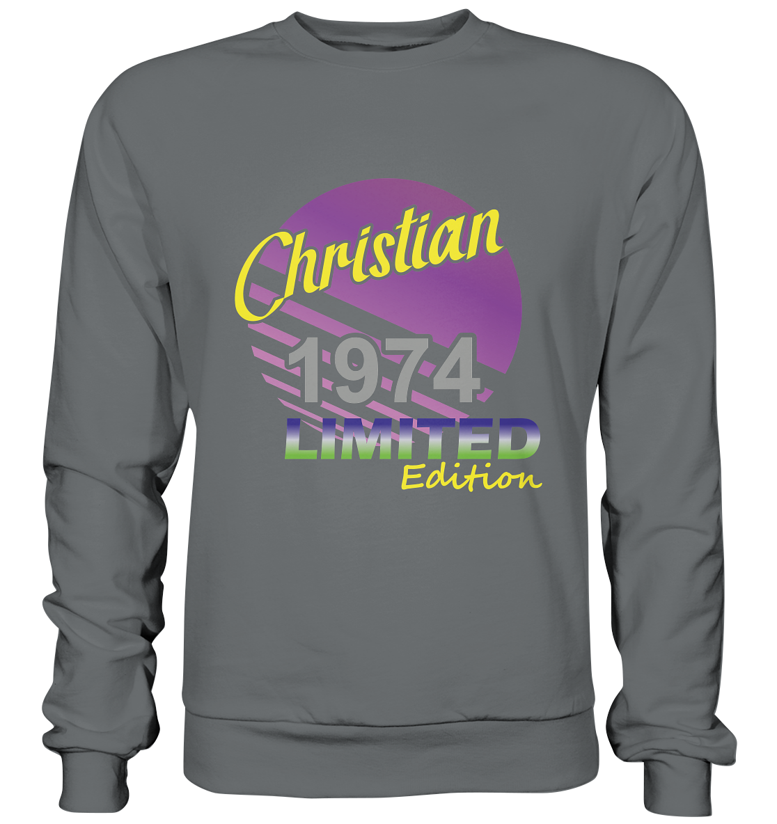 Christian Limited Edition 1974 Geburtstag Jahrgang 1974 Männer - Basic Sweatshirt